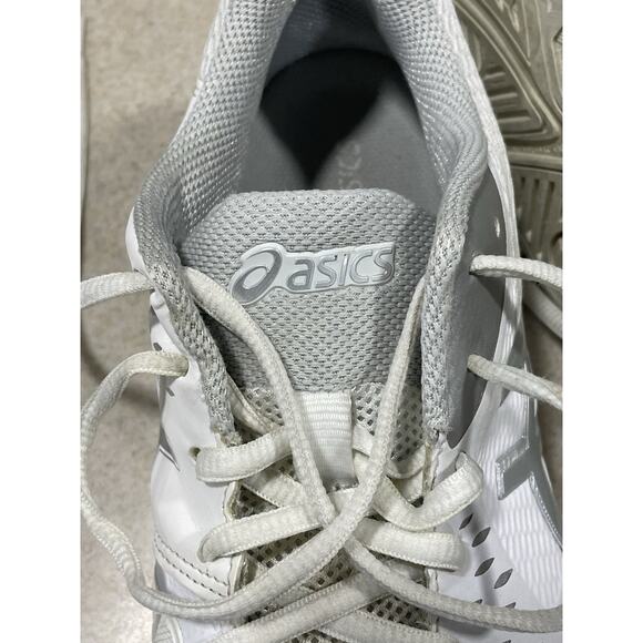 Asics Gel-Challenger 12 Women’s Size 10 Tennis Court Shoes White Silver-1042A041 - Picture 9 of 10